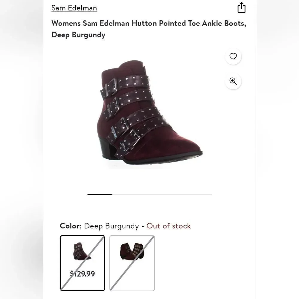 Circus by Sam Edelman Hutton Buckle Ankle Boots - Picture 8 of 8